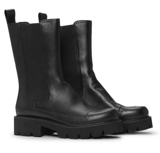 Ilse Jacobsen Miley Leather Boot, Black